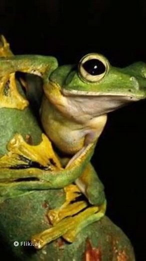 ‏Wallace's flying frog facts#animals #facts #animalfacts