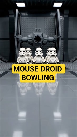 LEGO Mouse Droid vs Marching Squadron