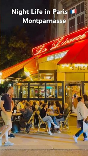 Vibrant Streets of Paris, France 🇫🇷 at Night 4K #paris #travel #shortsviral