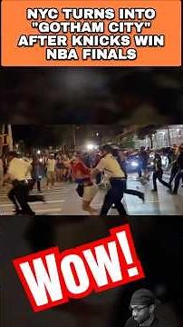 NYC Turned Into 'Gotham City' After Knicks Win NBA FINALS