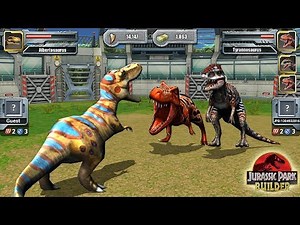 ALBERTOSAURUS VS REXY & INDOMINUS REX - JURASSIC DINOSAUR TOURNAMENT || JURASSIC PARK BUILDER