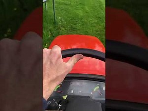 Kubota G1700 ride on tractor lawn mower test drive.