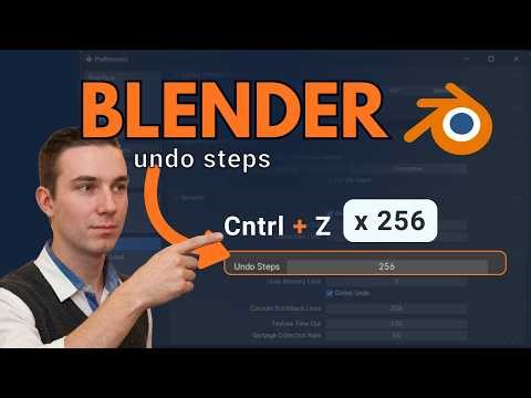 How to Get More Undo Steps in Blender