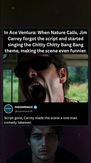 Jim Carrey Forgets Script and Sings Chitty Chitty Bang Bang | Ace Ventura: When Nature Calls (1995)