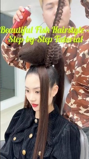 **Beautiful Fish Hairstyle – Step-by-Step Tutorial** ✨