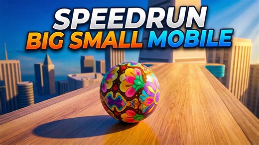 Mobile rolling game highlight: Going Balls big & small speedrun