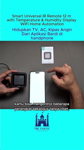 ‪@BardiSmartHome‬ Smart IR Universal Remote Control InfraRed 12M with Temperature Humidity Display