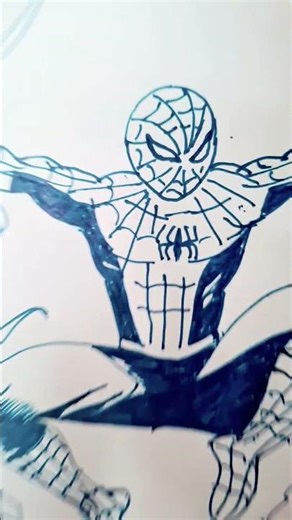 SPIDER-MAN: Amazing Speed Drawing in Comic Style | Time Lapse Art #spiderman