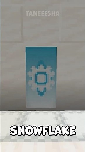 How to make a SNOWFLAKE Banner in Minecraft (Tutorial) #minecrafttutorial #minecraft