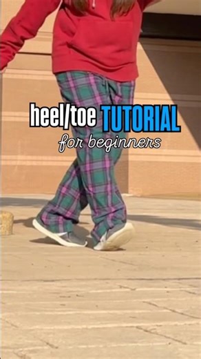 How to heel toe tutorial #footwork #dance #heeltoe #shuffle #trend