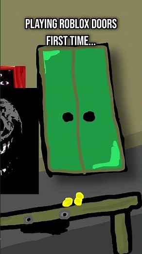 Playing Roblox Doors For The First Time... #animation