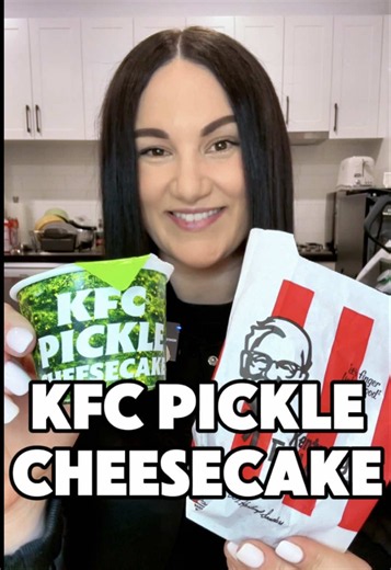 Surely KFC is just rage baiting us now… They’ve launched a limited edition Pickle Cheesecake which is exactly what it sounds like, a pickle flavoured cheesecake with chunks of pickles. It’s only around for a short time until 21st September. I also tried the Frickles (fried pickles) and Pickle Ranch Sauce that are part of the Picklecore menu. Watch to see my reaction 🥴 @kfcaustralia #picklecheesecake #kfc #kfcaustralia #picklecore #frickles