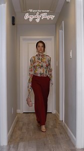 226K views · 37K reactions | Ways to wear a burgundy trousers…. — #fashioninspo #fashionstyle #fashioninspiration #xuhuongthoitrang #xuhuongtiktok #thoitrangnu #fashionreels — Style a trouser, loose fit trousers, fashion inspo, trendy fashion…. | Tram Do | Facebook