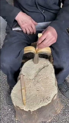 The process of making bamboo sticks