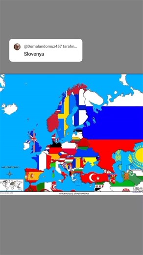 Drawing flags on a map of Europe Part 56 #short #shorts #shortvideo #shortsvideo #keşfet #slovenia
