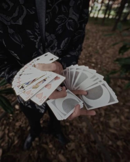 INSANE double fan card flourish (Lilac 2) from MOONSPIRIT #cardistry #playingcards #cardistrycon