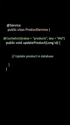 @CacheEvict 🔥 Spring Boot Interview Question | Remove Stale Cache