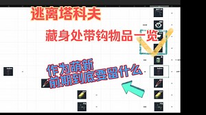 藏身处需要带钩的物品一览以及萌新前期都该留些什么