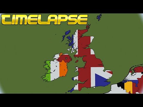 British Isles - Huge Scale World Flag Map [Part 4] [Minecraft]