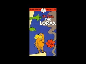 Dr. Seuss Sing-Along Classics: The Lorax (1972, 1994) VHS