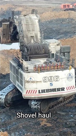 LIEBHERRER SHOVEL & Haul truck work in mines