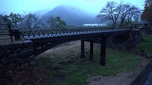 cast-iron bridge - Habuchi bridge - is completed in 1887 in Hyogo prefecture, JAPAN. Without sounds