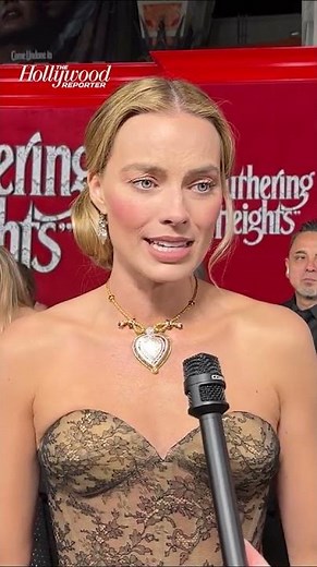 #MargotRobbie Says She & #JacobElordi Were "Set Up to Succeed" for #WutheringHeights #shorts