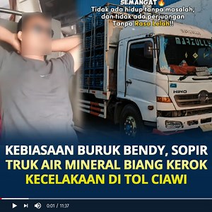 Kebiasaan Buruk Bendi, Sopir Truk Air Mineral Biang Kerok Kecelakaan di Tol Ciawi, Main Handphone Saat Mengemudi Truk pengangkut air mineral ternyarta terkam CCTV sebelum menjadi biang kerok kecelakaan di Gerbang Tol Ciawi Bogor. Truk pengangkut air mineral bernomor polisi B 9235 PYW itu menjadi biang kerok kecelakaan hingga mnewaskan 8 orang di Gerbang Tol Ciawi Bogor pada Selasa (4/2/2025) hingga melibatkan 7 kendaraan. Truk Aqua dikemudikan oleh Bendi Wijaya, warga Cicuruh, Kabupaten Bogor. P