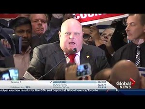Toronto Election: Rob Ford steals spotlight vowing comeback