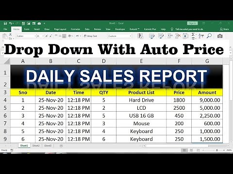 dynamic drop down list with auto price in excel
