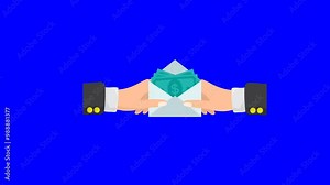 Simple animation of the concept of anti-corruption, anti-bribery.