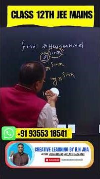 Logarithmic Differentiation – Easy Technique (CBSE Class 12) #maths #calculus