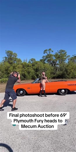 1969 Plymouth Fury Photoshoot Before Mecum Auction