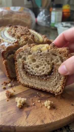Moist Cinnamon Swirl Banana Bread