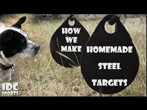 Welding home made steel targets to shoot long range 22 with kids