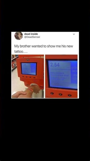 He didn't have a barcode as a tattoo