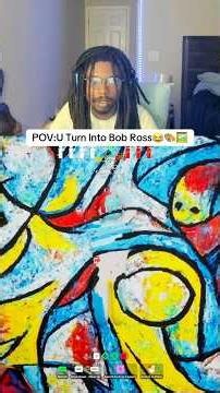POV:U Turn Into Bob Ross🎨 #mecchachameleon
