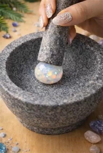 Softly Grinding an Opal for Deep Relaxation 💎✨