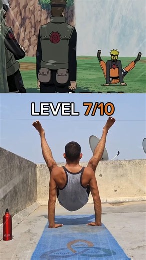 Naruto Poses in Real Life 💀 | Level 1 to 10 Challenge 😤 #shorts