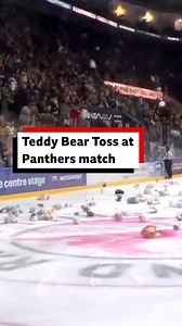 114K views · 1.5K reactions | "It's raining cuddly toys" 笠 Over 1,400 teddy bears and soft toys were thrown on to the ice during Nottingham Panthers’ annual Teddy Bear Toss on Sunday, making it the “best ever” in their history. . . . #nottingham #nottinghampanthers | BBC Nottingham | Facebook