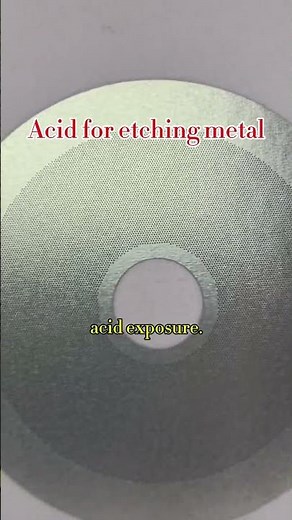 Acid for etching metal#etching #metaletching #metaletchingchemical