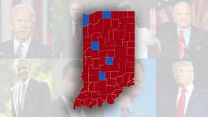 Maps show how Indiana has voted for president in past 6 elections