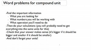 Word Problems for Compound Unit - Overview ( Video ) | Measurement