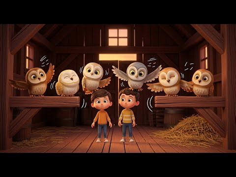 Five Little Barn Owls Hoot Hoot Hoot | Nursery Rhymes for Kids & Baby Songs