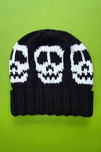 Knit Skull Hat Pattern - Etsy Canada