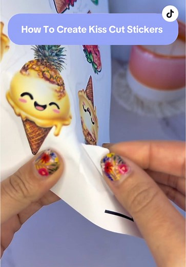 How To Make Kiss Cut Stickers with Cricut Tutorial
