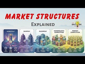 MARKET STRUCTURES - Monopoly, Duopoly, Oligopoly, Monopolistic, & Perfect Competition explained