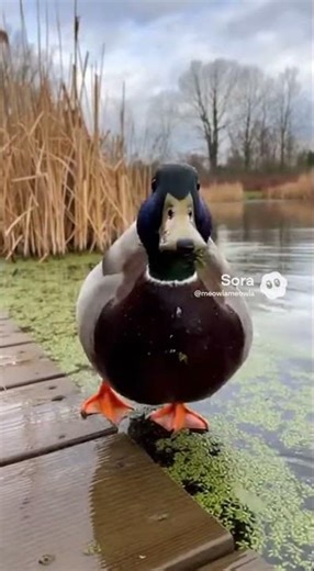 Quack…Quack…🦆 😂 #duck #funnyshorts #funnyanimals