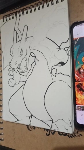 Charizad drawing🔥.#drawing #pokemon #art