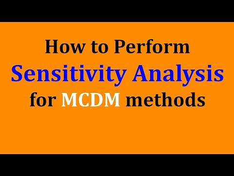 How to perform Sensitivity Analysis for MCDM methods #ARAS #MaterialSelection